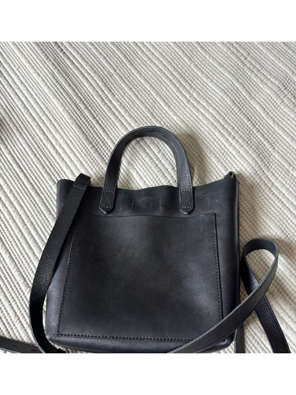 Madewell Mini Transport Tote in Black - Picture 5 of 8